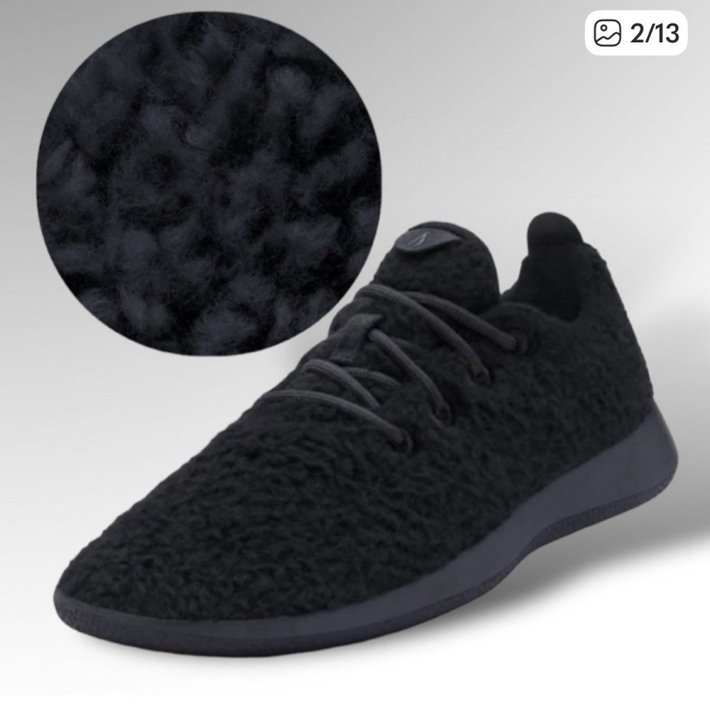 ALLBIRDS fluffy wool running shoes size 9